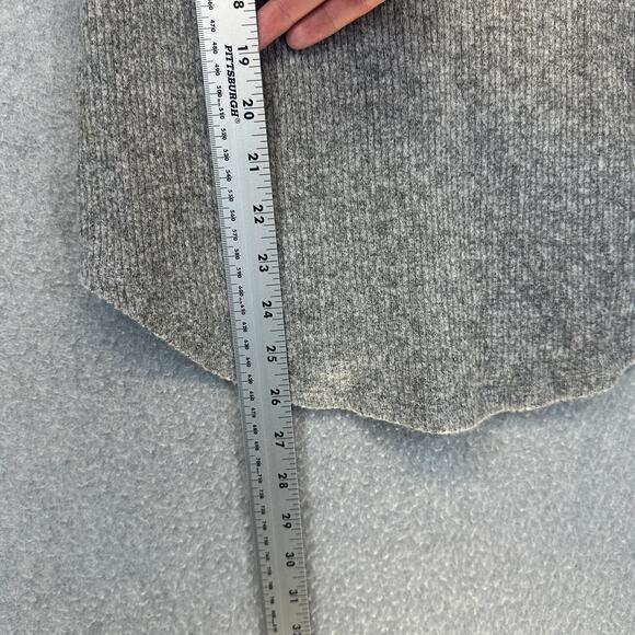 Shabbella Top Womens Large Gray Rayon Blend Scoop Back Long Sleeve Pullover NWT - Picture 12 of 12